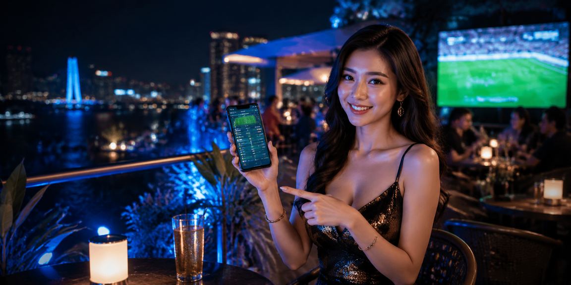 Người dùng ngồi uống cà phê tại Hà Nội và truy cập casino trực tuyến trên điện thoại