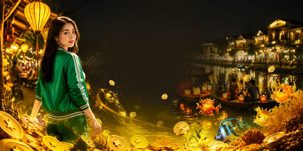 Không khí chơi casino và cá cược tại khu phố đèn lồng Hội An về đêm